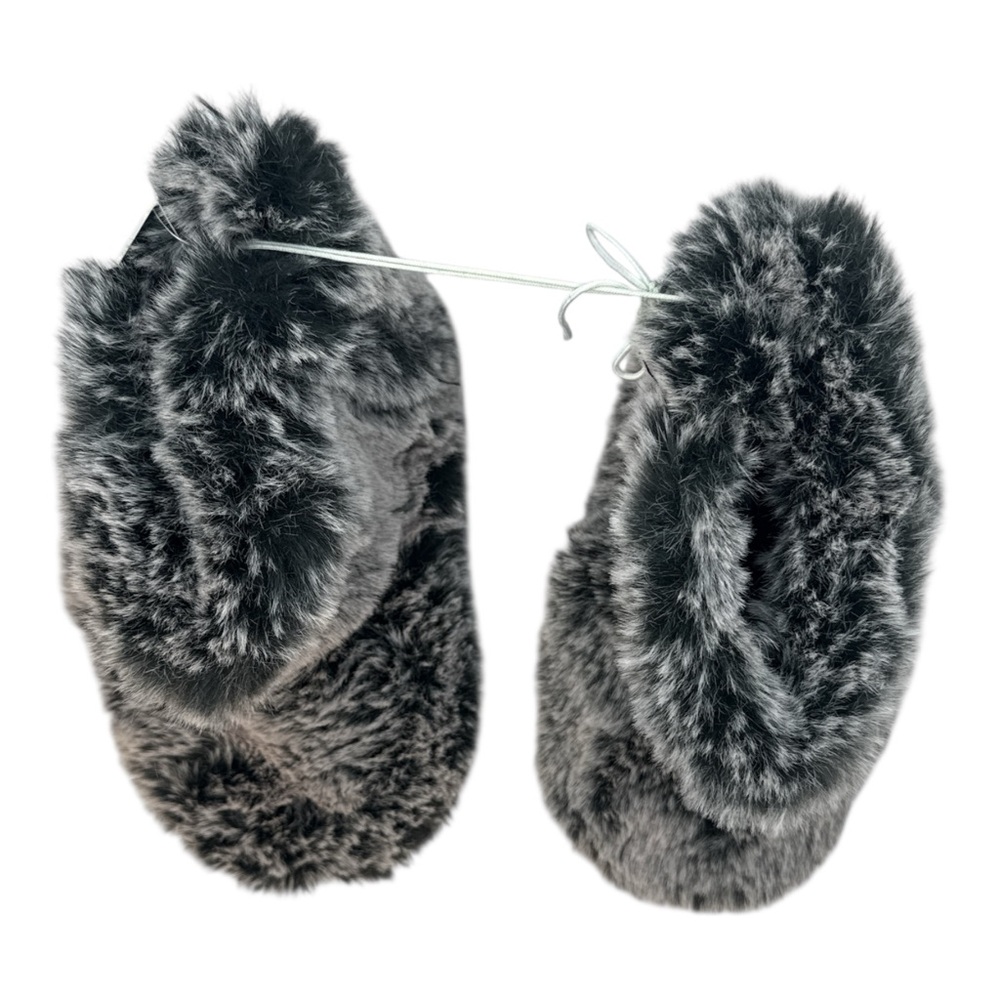 Cat & Jack Toddler’s Soft Gray Faux Fur Bootie Slippers Size Large‎ (9-10) - Picture 5 of 6